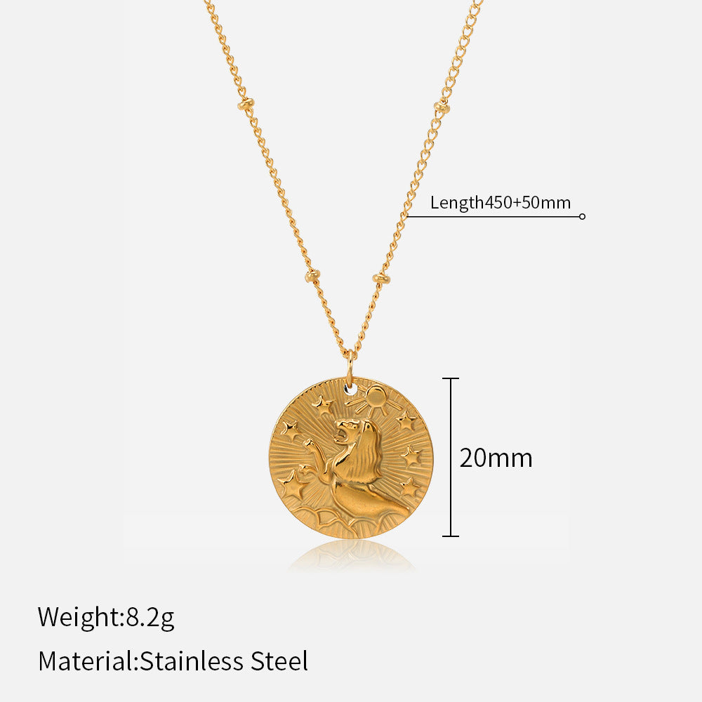 Wholesale Twelve Constellations Stainless Steel Necklace