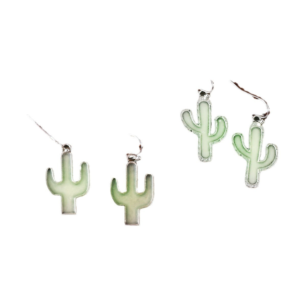 Wholesale  Luminous Cactus Moon Earrings