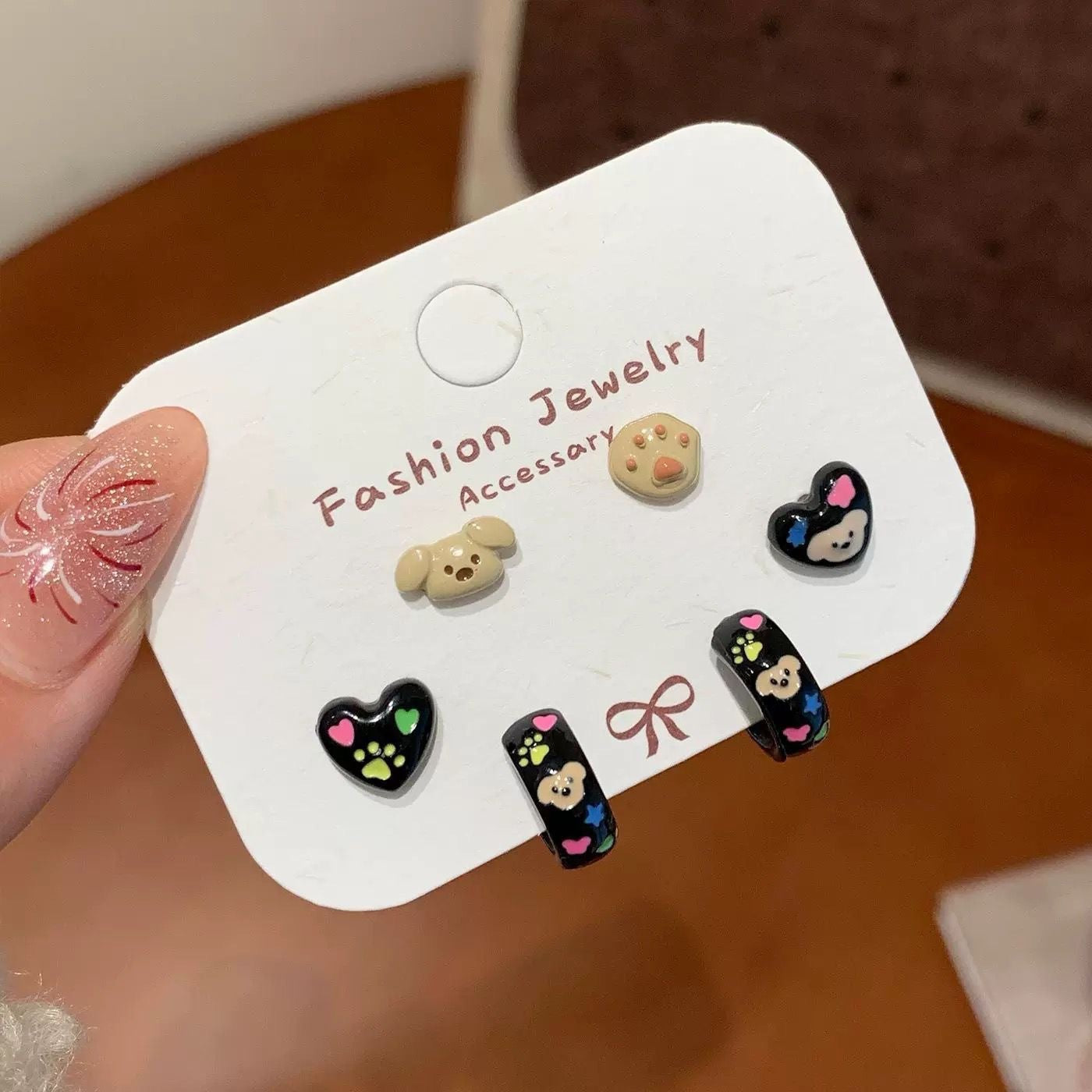 Wholesale Cute Cat Fish Earrings,  Retro Asymmetrical Korean Style,  Alloy Earrings for Women,  Party Accessory