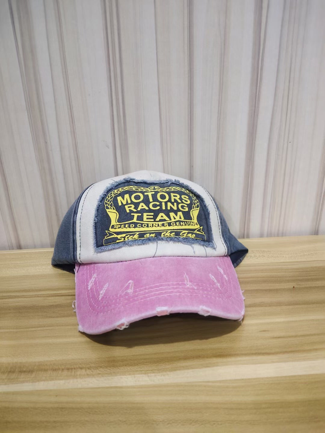 Wholesale Retro Large Head Hat Circumference Baseball Cap Soft Top Letter Patch Cap ACC-HT-RunXie001