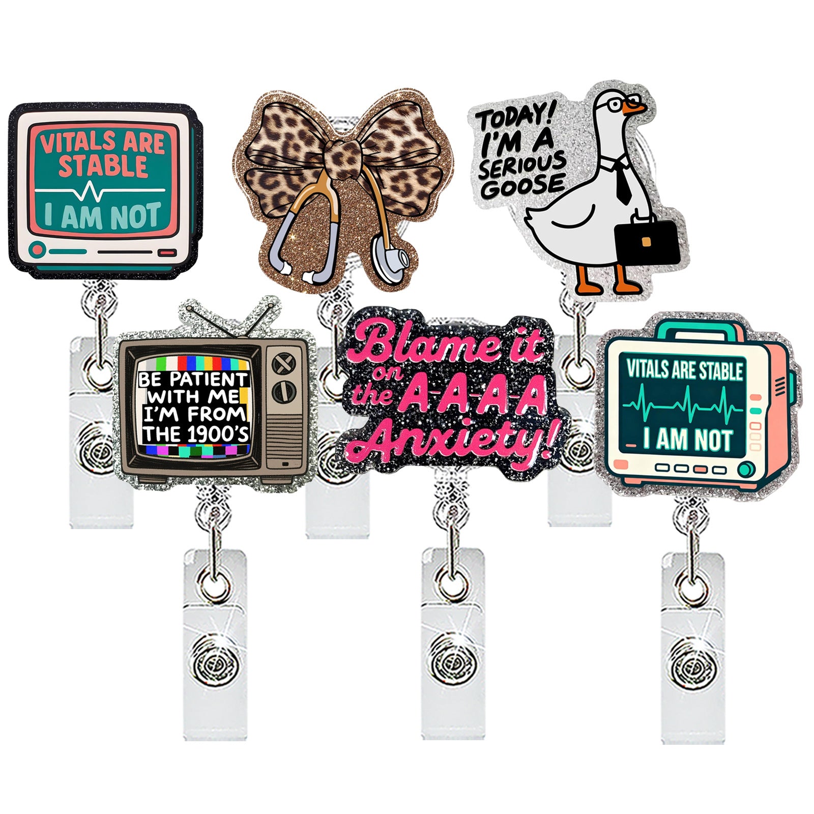 Wholesale Stylish Retractable Badge Reel - Fashion ID Clip for Hospital Staff - Everyday Accessory Gift