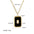 Wholesale  oil dripping necklace moon pattern titanium steel gold-plated necklace