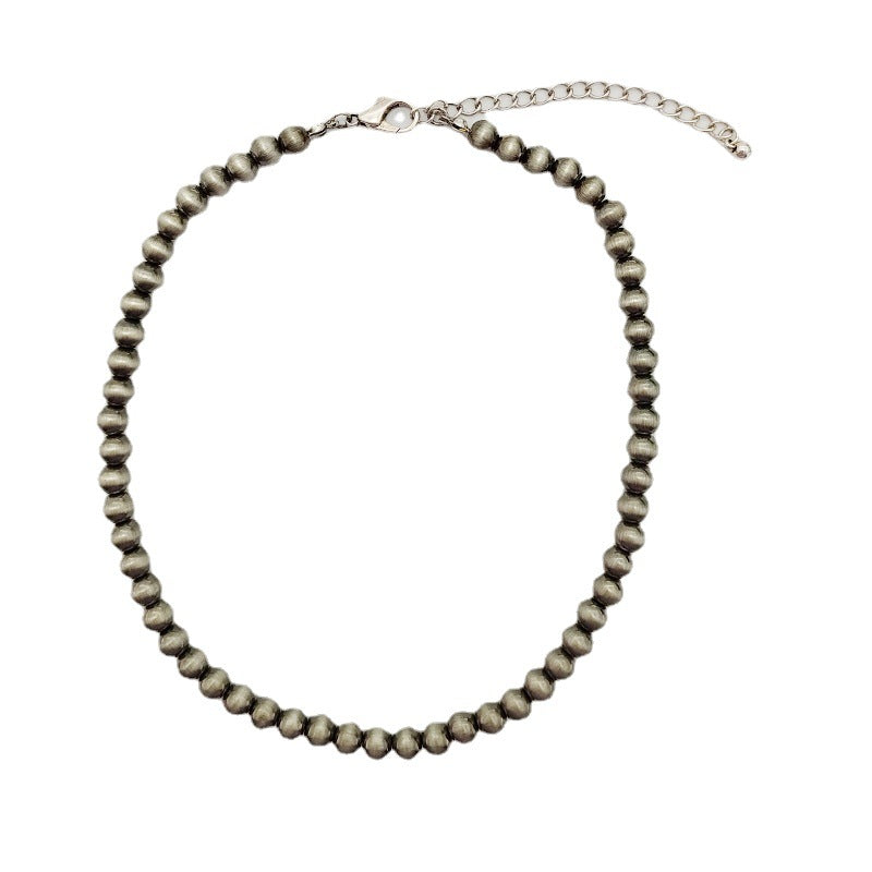 Wholesale Vintage 6MM 8MM 10MM Antique Red Copper Antique Tin Necklace ACC-NE-Xilu001