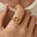 Wholesale Real Gold Plating 18K Ring Opening Personality Ring