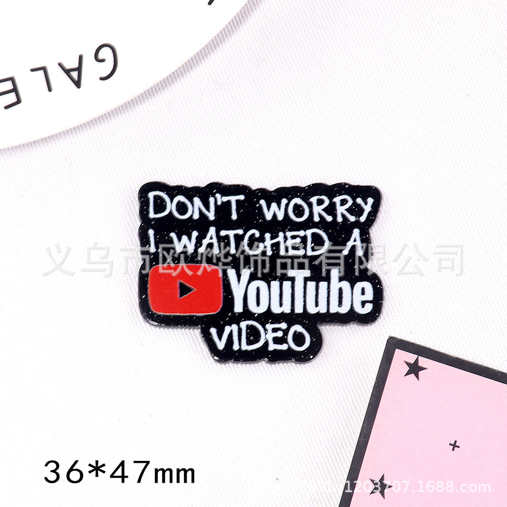 Wholesale 10pcs DIY Flatback cartoon letters cute Acrylic Flatback Badge Reels Retractable Keychain DIY Accessories