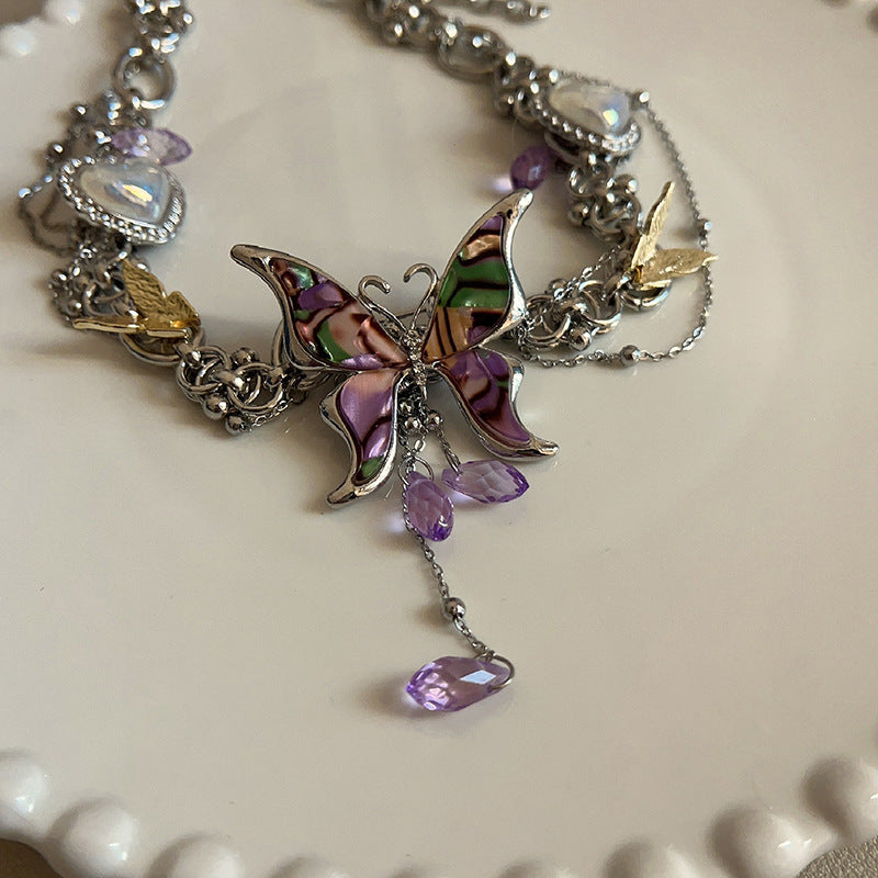 Wholesale Color Butterfly Necklace