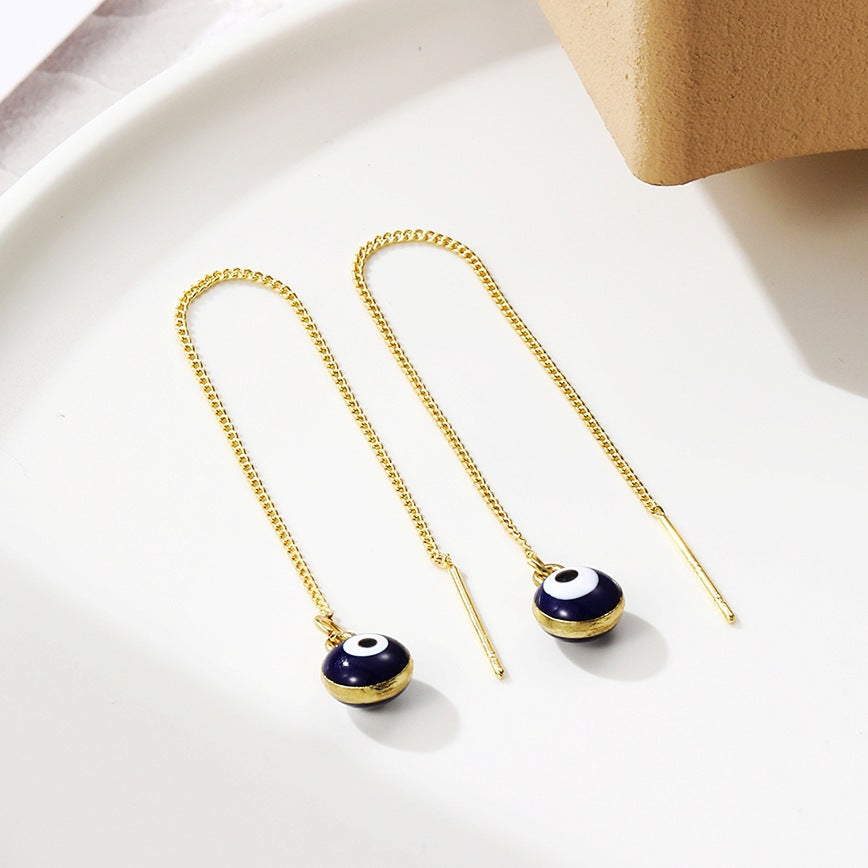 Wholesale  Rhinestone Bird Ear Line Personality Elegant Long Earrings