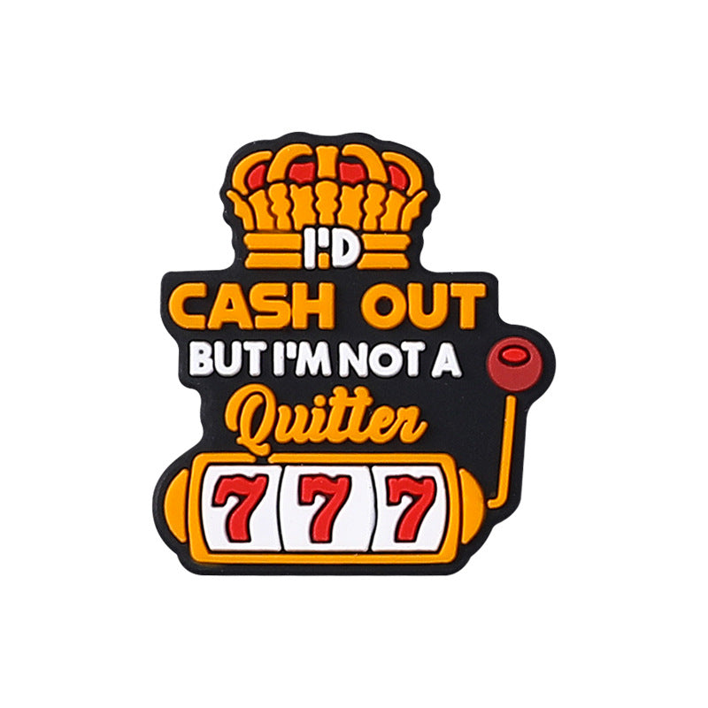 Wholesale 20pcs Lucky Number Silicone Focal Beads DIY Bead Pen Accessories ACC-BDS-RongFa019