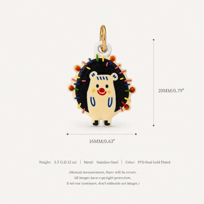 Wholesale Stainless Steel Fox Pendant 18K Gold Plated Animal Charm Trendy Fashion Accessory For DIY Jewelry Making Boutique Resale