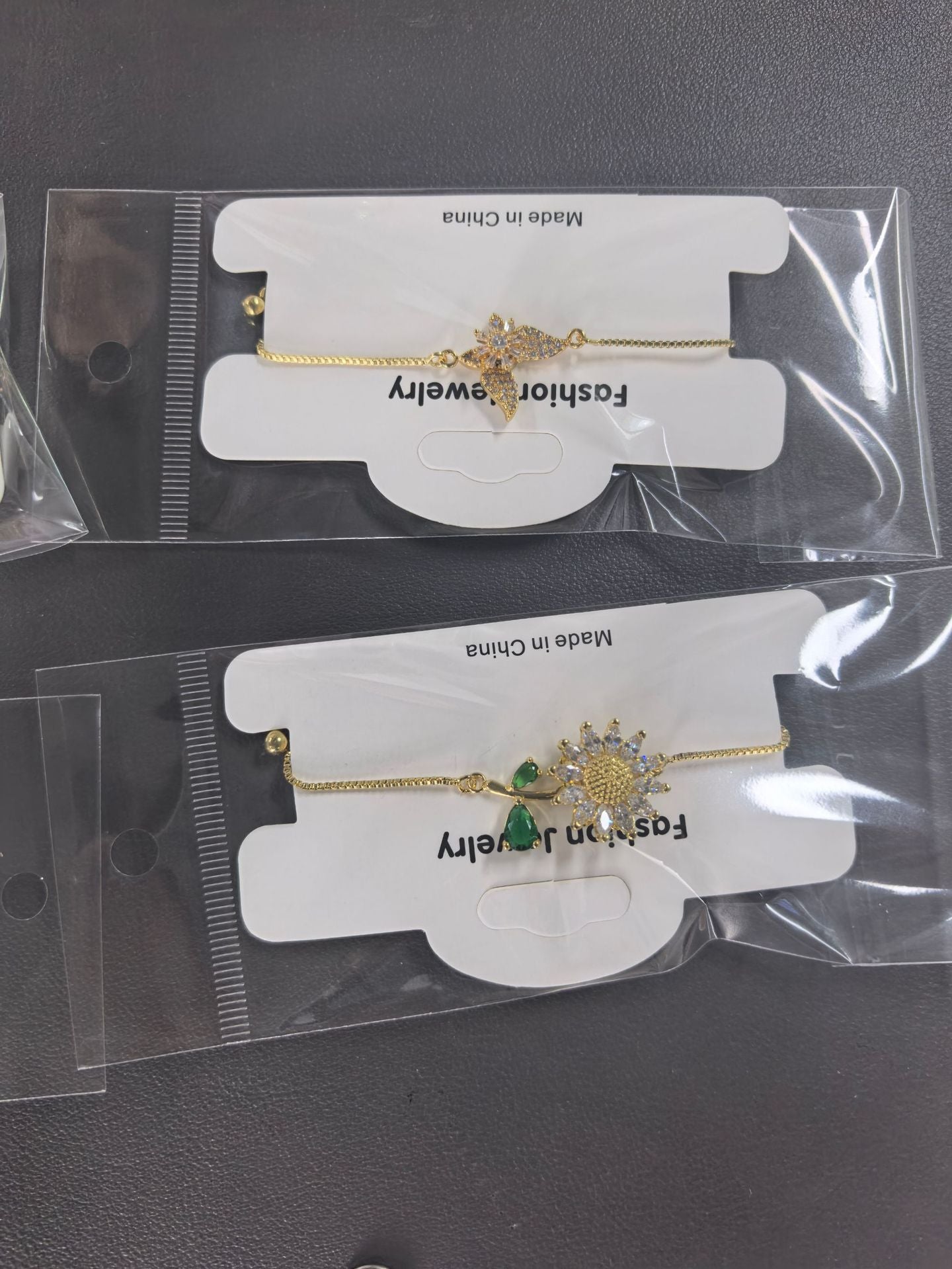 Wholesale Necklace  Diamond-encrusted Sunflower  Ring Rotatable Clavicle Chain Jewelry