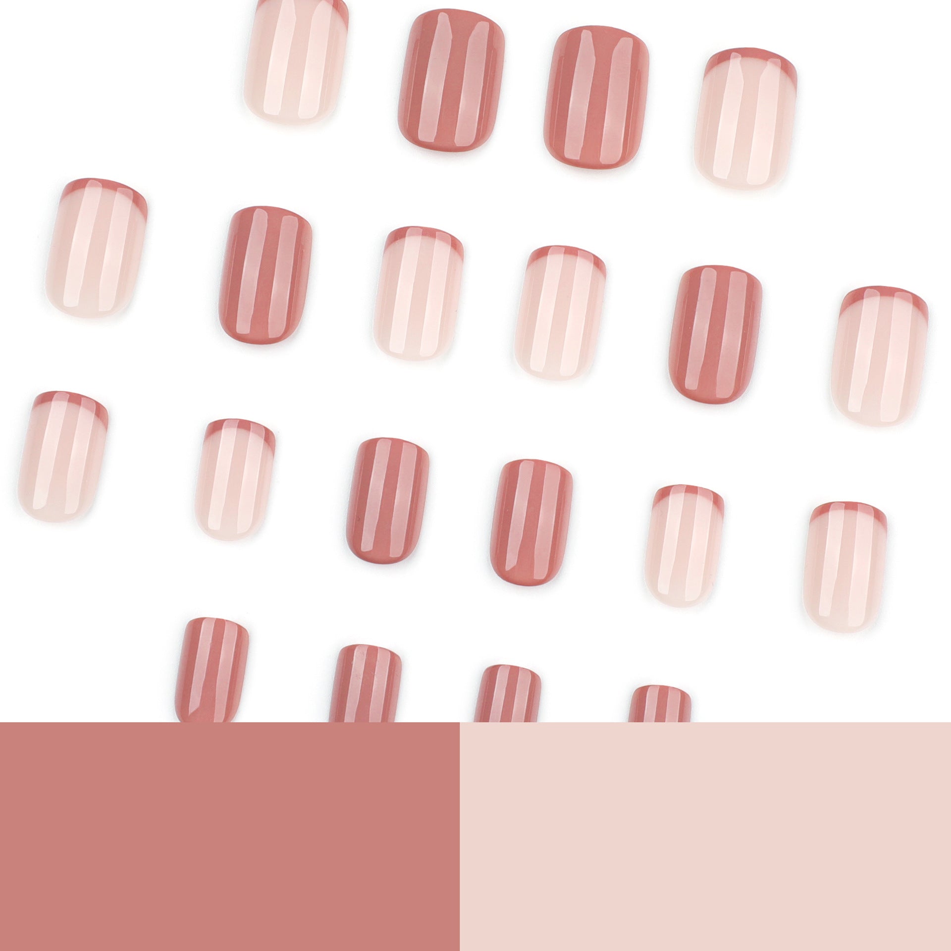 Wholesale 24 Pieces/box Solid Color Bow Nails Kits Nail Stickers