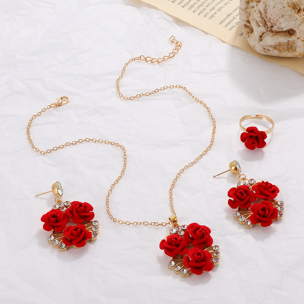 Wholesale  Rose Necklace suit