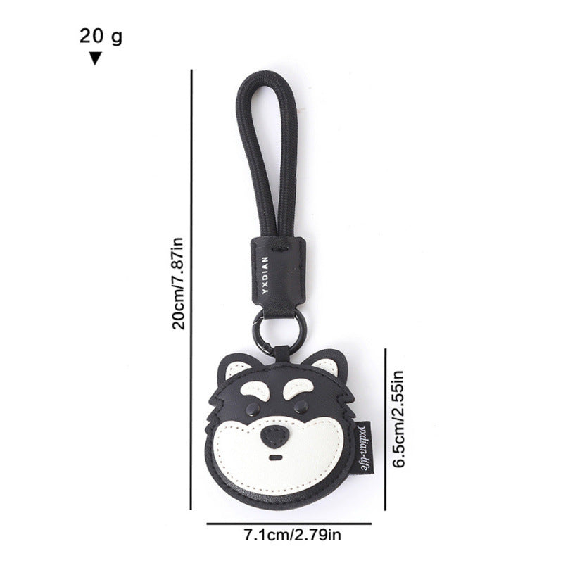 Wholesale Cartoon Leather Puppy Keychain Trendy Bag Charm Decorative Accessory For Resale