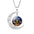 Wholesale Twelve Constellations Colorful Series Moon Necklace