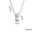 Wholesale Brass Glow Balloon Bubble Cute Chubby 26 English silver Letter Pendant Necklace