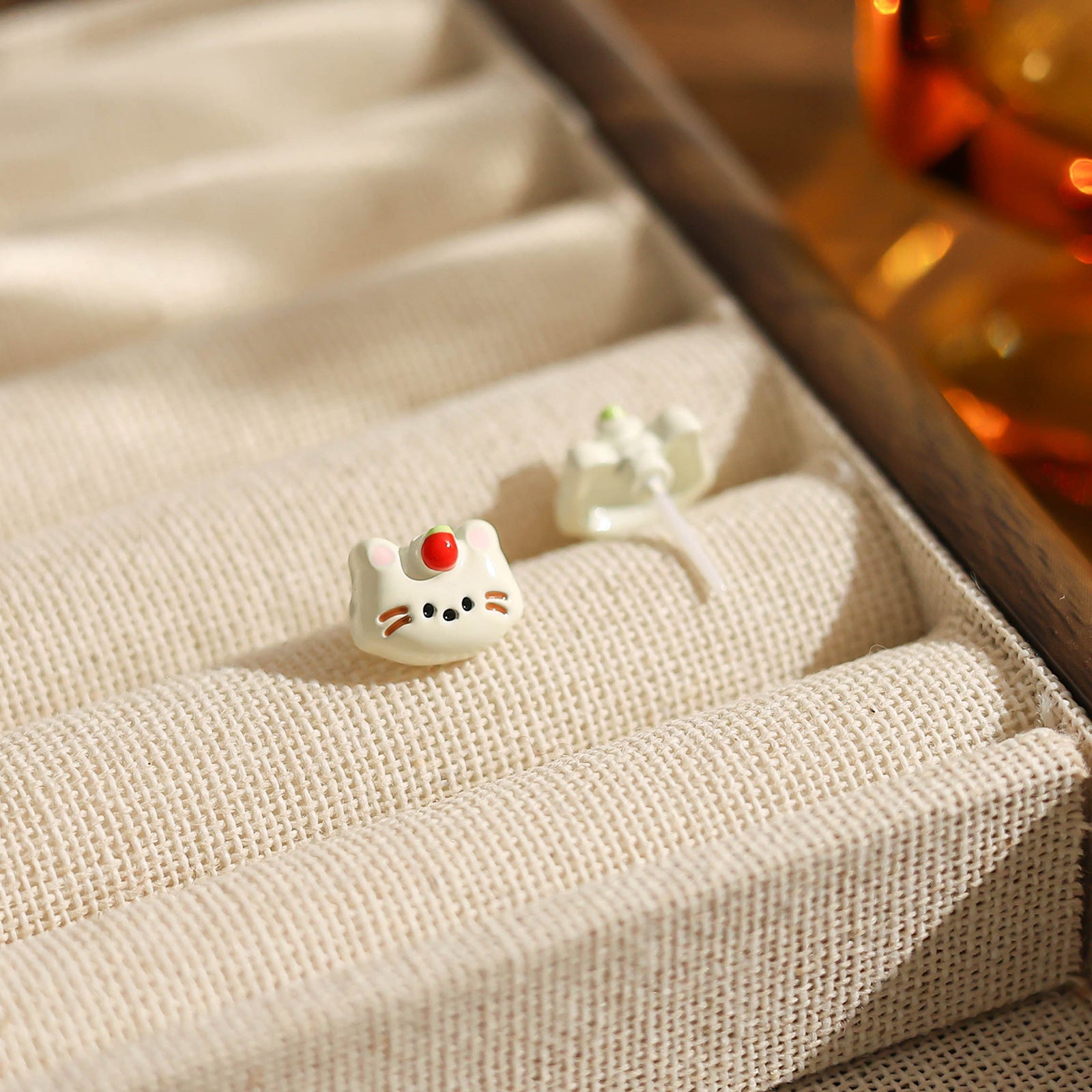 Wholesale Bioceramic Sleep-Friendly Earrings Cute Sweet Jewelry Accessory for Women