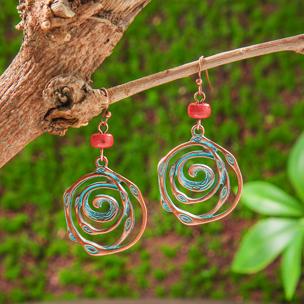 Wholesale Bohemian Tassel Earrings Handmade Zinc Alloy Retro Party Gift