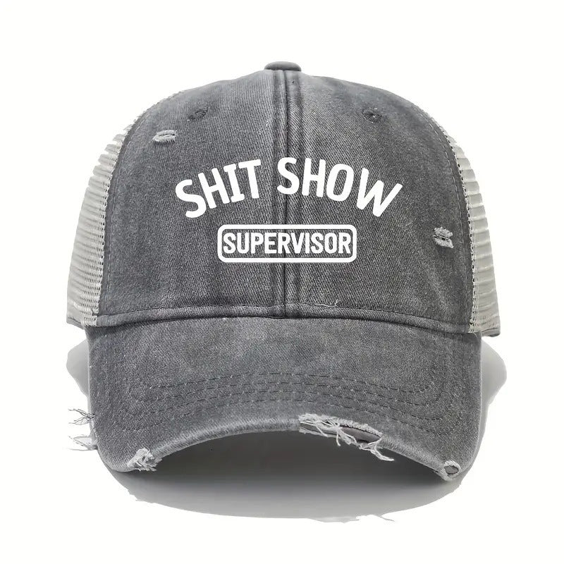 Wholesale Lettered Distressed Washed Hat Hole Baseball Cap ACC-HT-ShiYue001