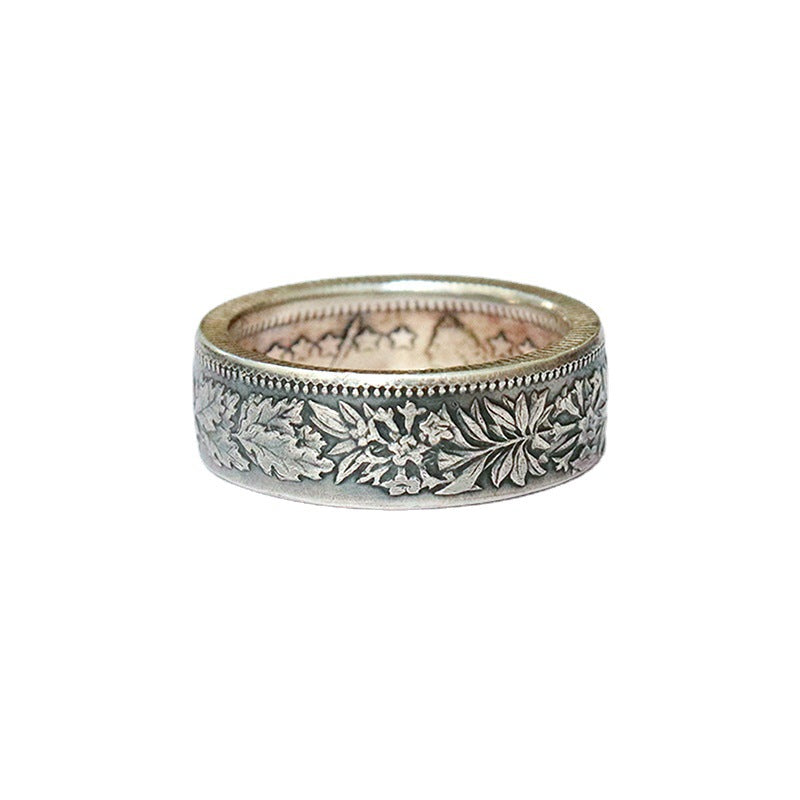 Wholesale Edelweiss Pattern Thai Silver Alloy Rings ACC-RS-Yudie005