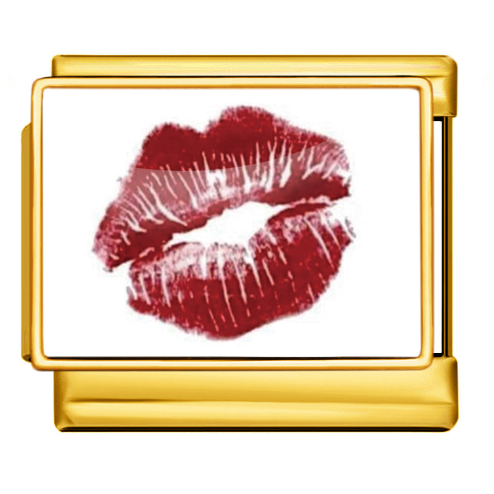 Wholesale Italian Charm Bracelet 9mm DIY  image style English landmark Creative Stainless Steel Composable Bracelet