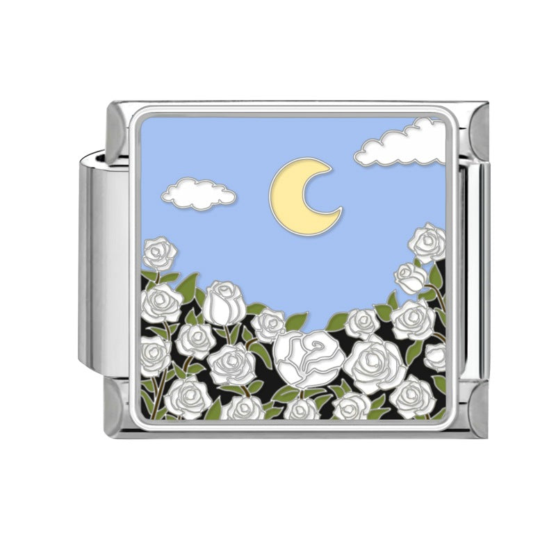 Wholesale Italian Charm Bracelet 9mm DIY Splicing Cute Creative Pendant Stainless Steel Composable Bracelet