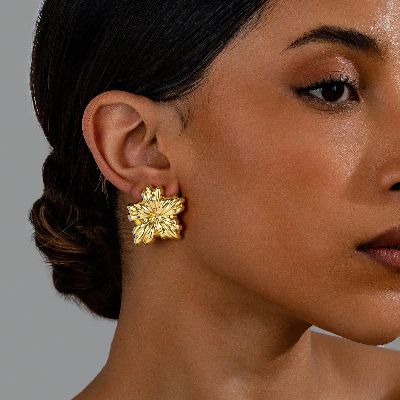 Wholesale Stainless Steel Titanium Steel Gold Light Luxury Earrings