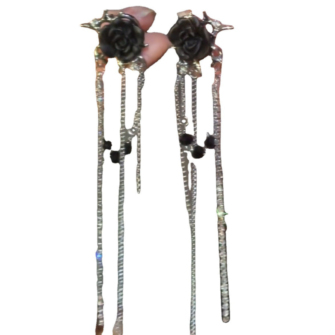 Wholesale  butterfly tassel ear clip  flower earrings