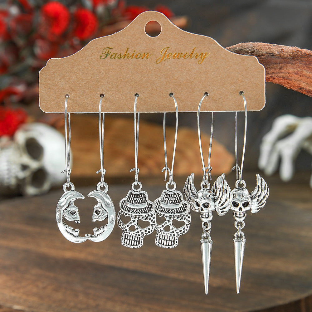 Wholesale Halloween  Suit Combination Couple Earrings Jewelry