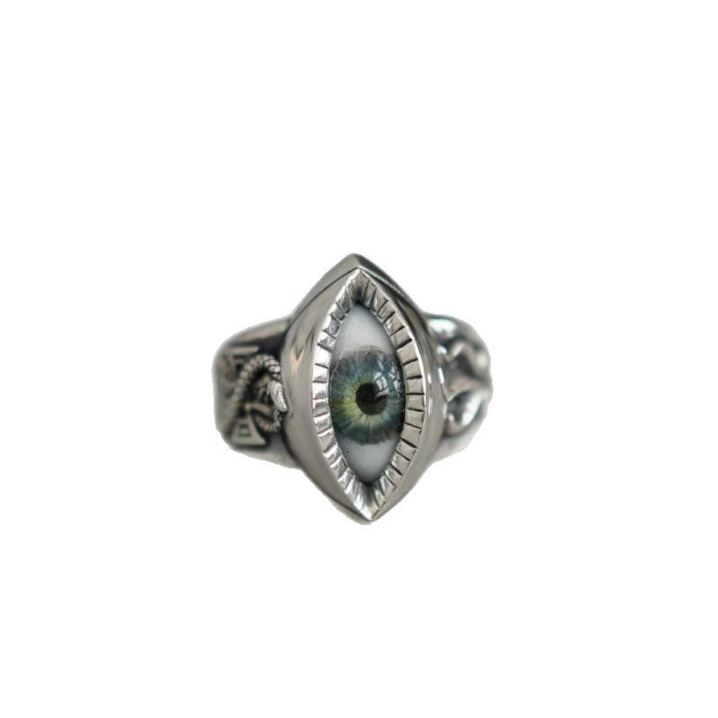 Wholesale Retro Punk Devil Eye Ouroboros Ring - Fashion Accessory for Gift or Boutique