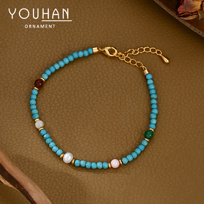 Wholesale Copper Electroplated Chinese Style Multi-Color Bracelet Fashion Accessory Gift for Friends