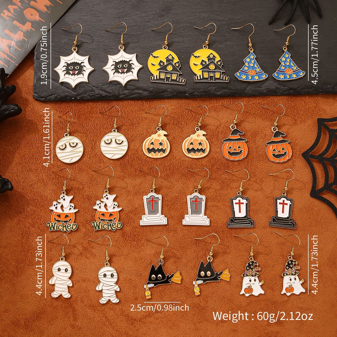Wholesale  Retro Ghost  Ghost Mask Earrings