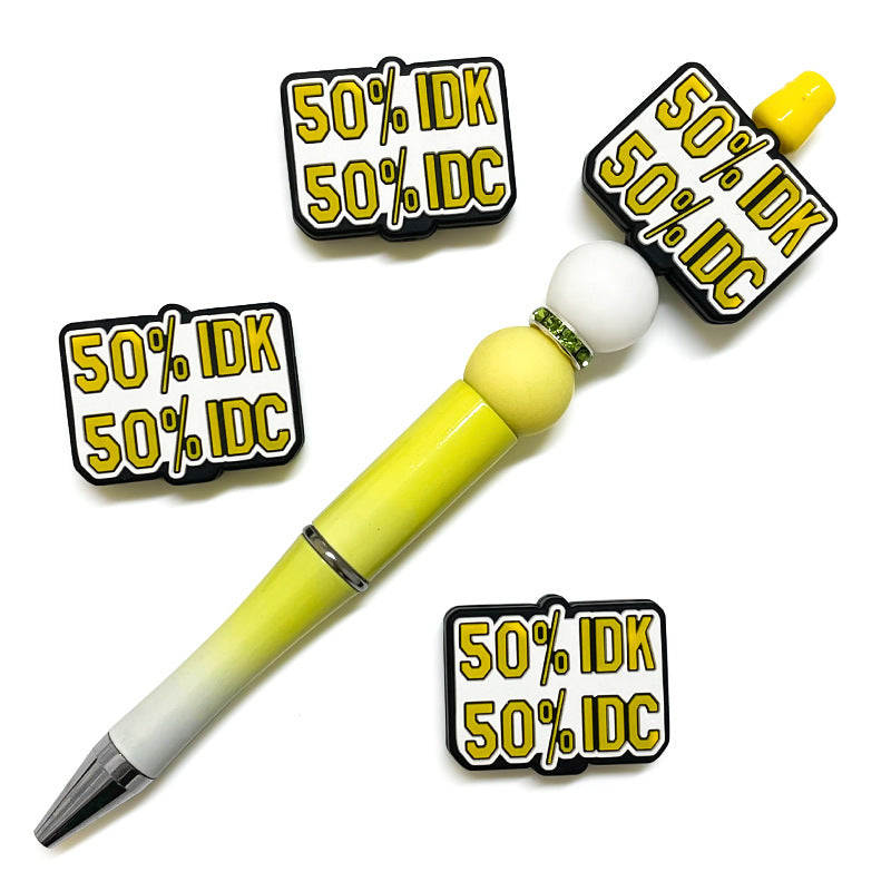 Wholesale 10pcs Dialog English Phrases Focal Beads DIY Bead Accessories ACC-BDS-WDX133