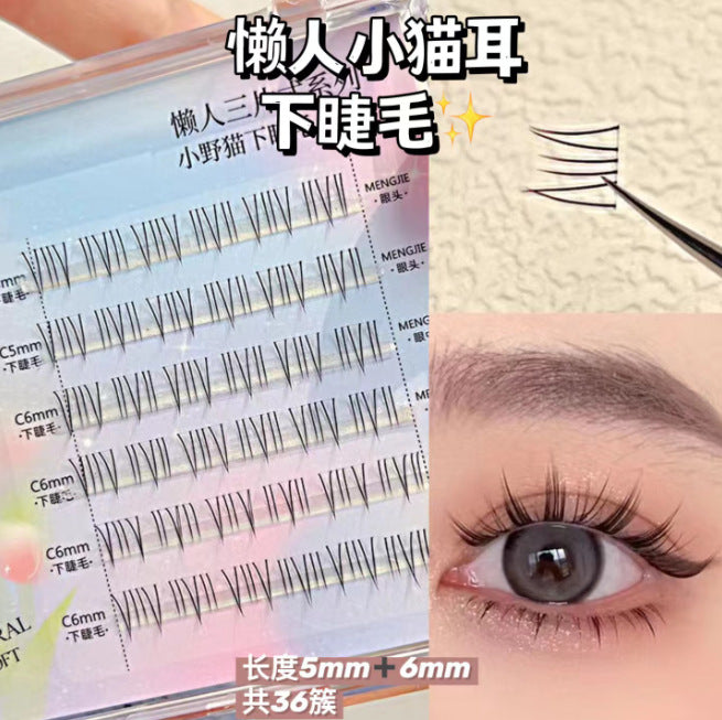 Wholesale 12 Rows of Large Capacity Comic Natural Single Cluster Segmented False Eyelashes ACC-FS-Rous003