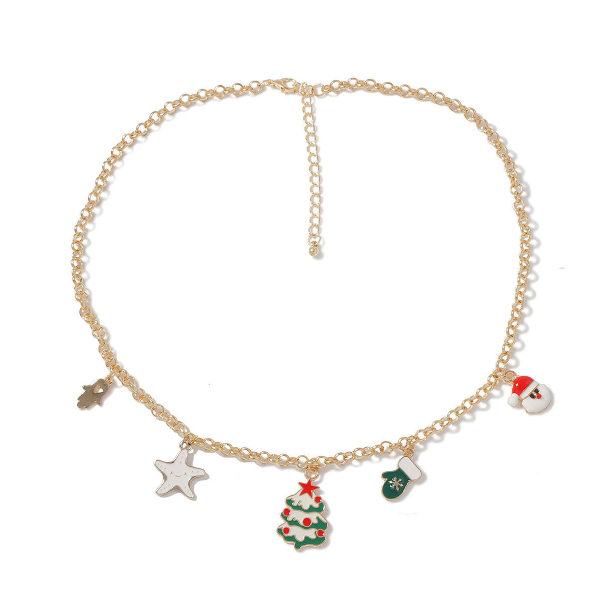 Wholesale Cartoon  Christmas tree necklace