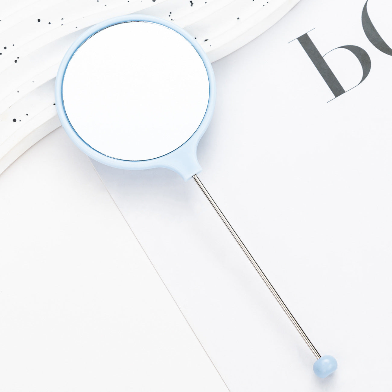 Wholesale DIY Beadable Handheld Mirrors Mini Round for DIY Beaded Crafts