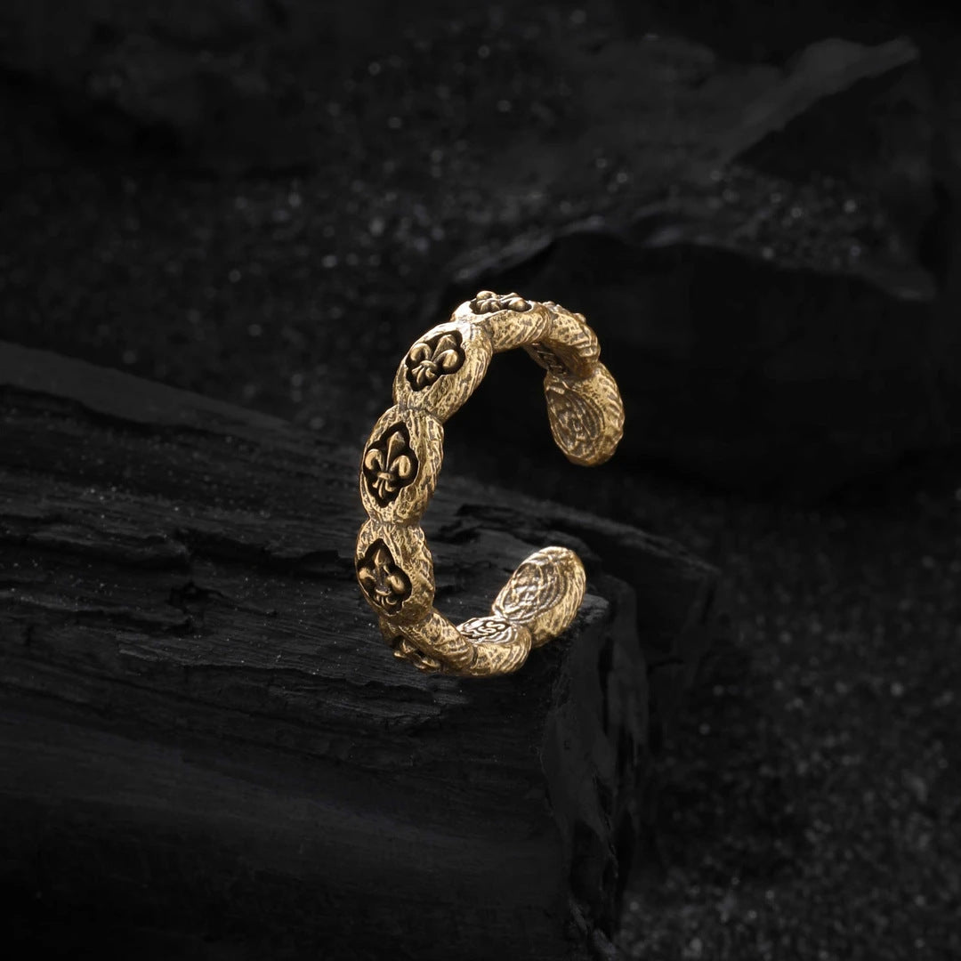 Wholesale Vintage distressed 925 silver heart ring