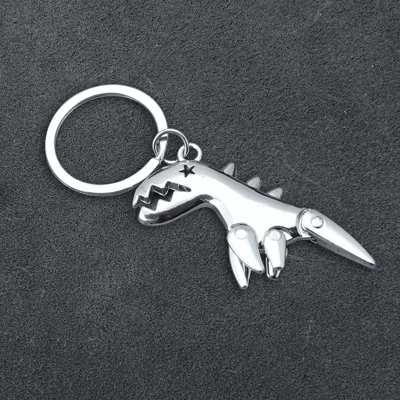 Wholesale Cute Cartoon Dinosaur Keychain Zinc Alloy Key Ring Bag Charm Fashion Accessory