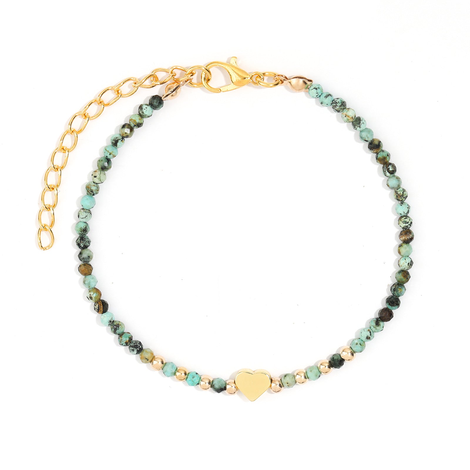 Wholesale  Love Bracelet Gold Plated Adjustable Crystal Beads Bracelet