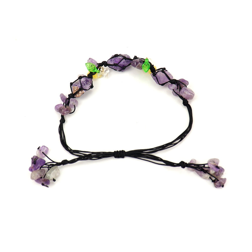 Wholesale Handmade Crystal Macrame Bracelet Geometric Design Unisex Jewelry Gift
