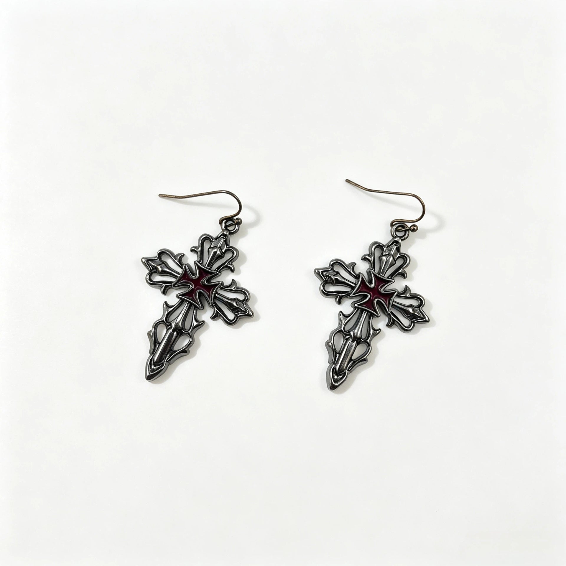Wholesale Zinc Alloy Electroplated Gothic  Necklace Earrings Set Trendy Jewelry Accessory Gift Boutique Resale