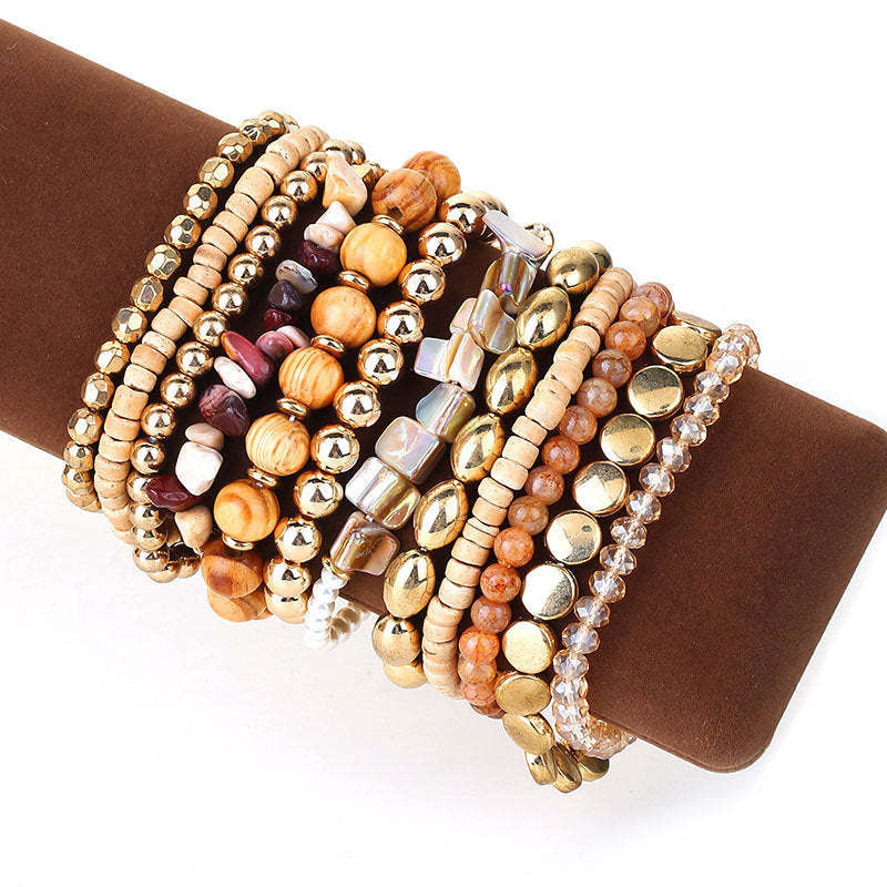 Wholesale 12pcs/set Bohemian Style Bracelet Set ACC-BT-GuTe001