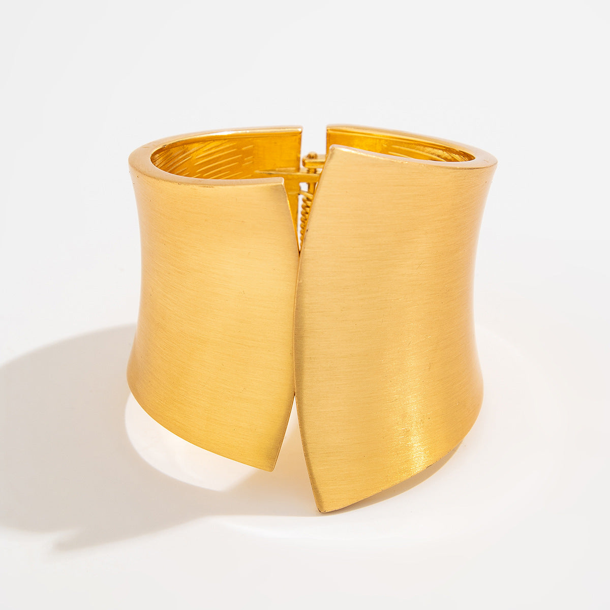 Wholesale Electroplated Metal Punk Irregular Wide Cuff Bracelet For Women Spring Clasp Stylish Fashion Accessory For Resale And Gift