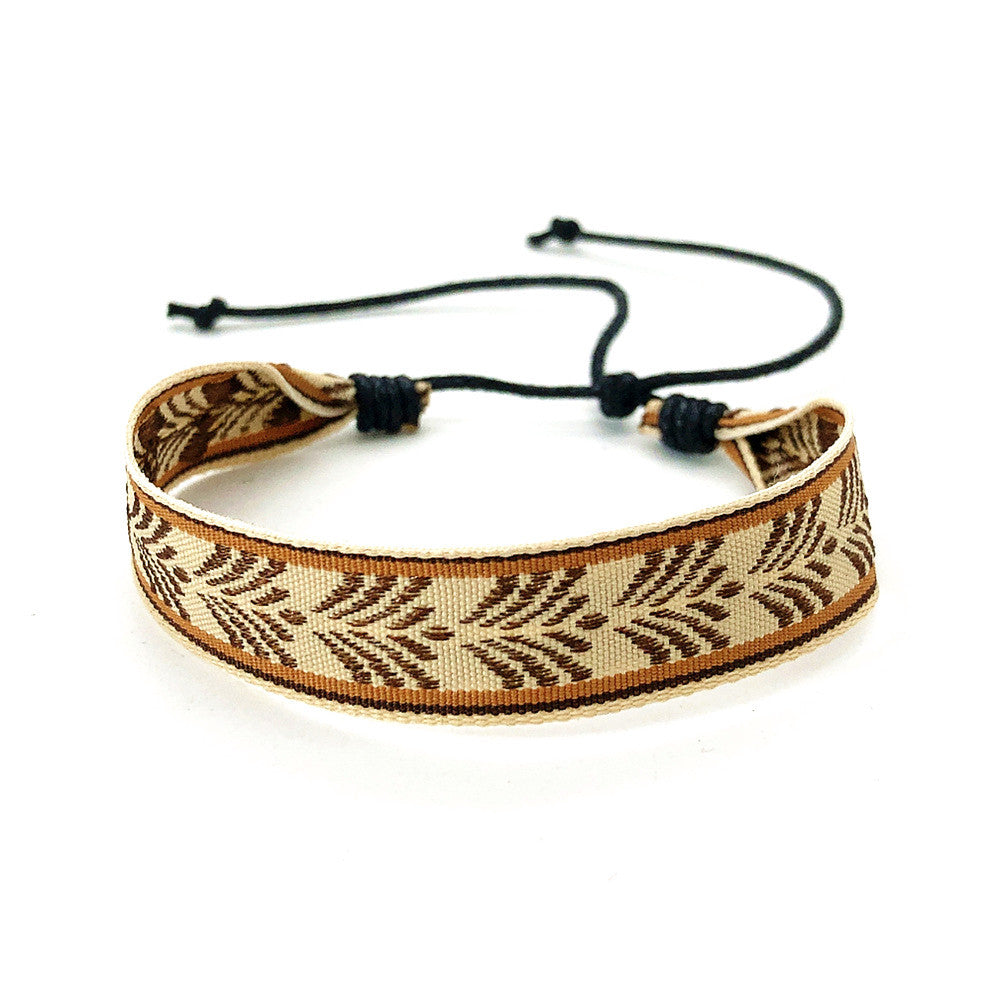 Wholesale  best selling retro ethnic style Bohemian men' s hand rope bracelet woven women' s bracelet jewelry