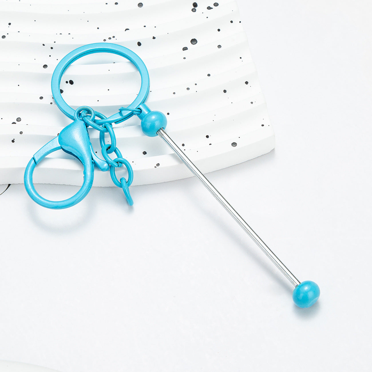 Wholesale Beadable Keychains Colorful DIY Beaded Keychains ACC-KC-HuaH008