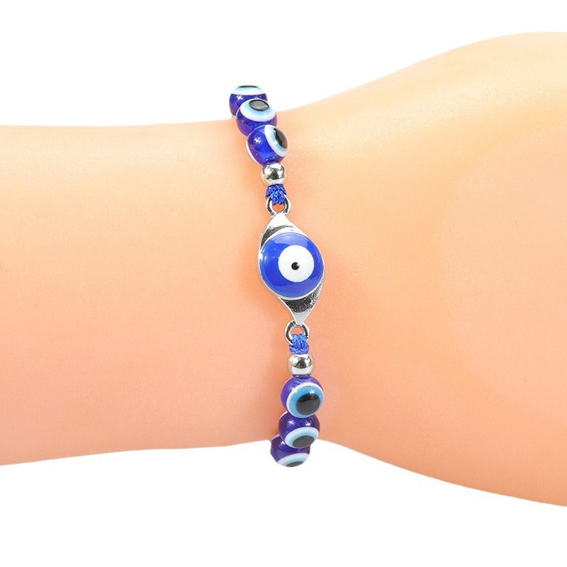 Wholesale  Devil' s Eye bracelet blue eyes fish eye beaded amulet bracelet