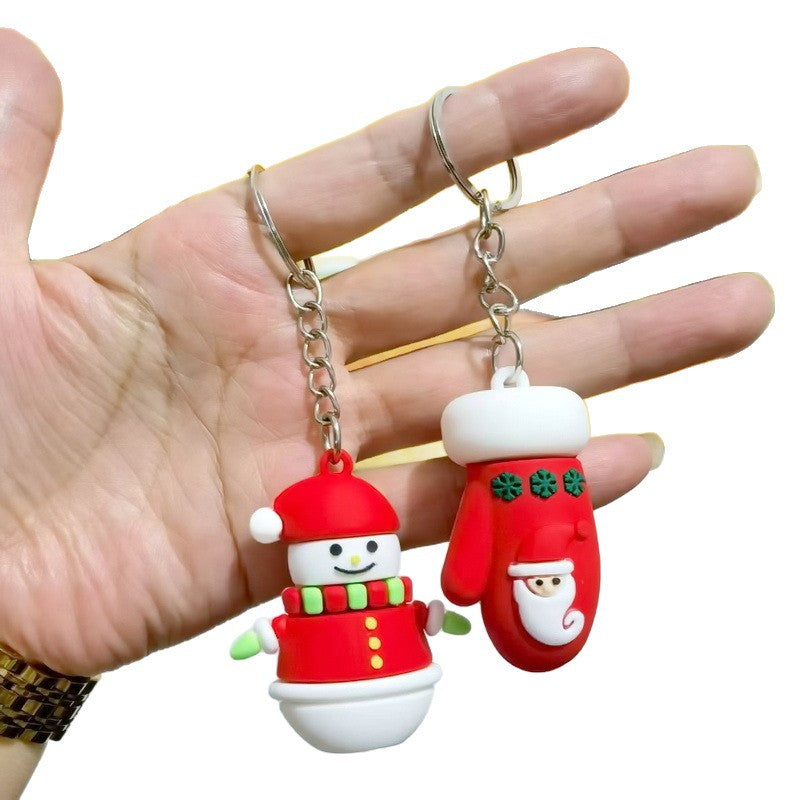 Wholesale Couple keychain car key pendant Christmas doll keychain