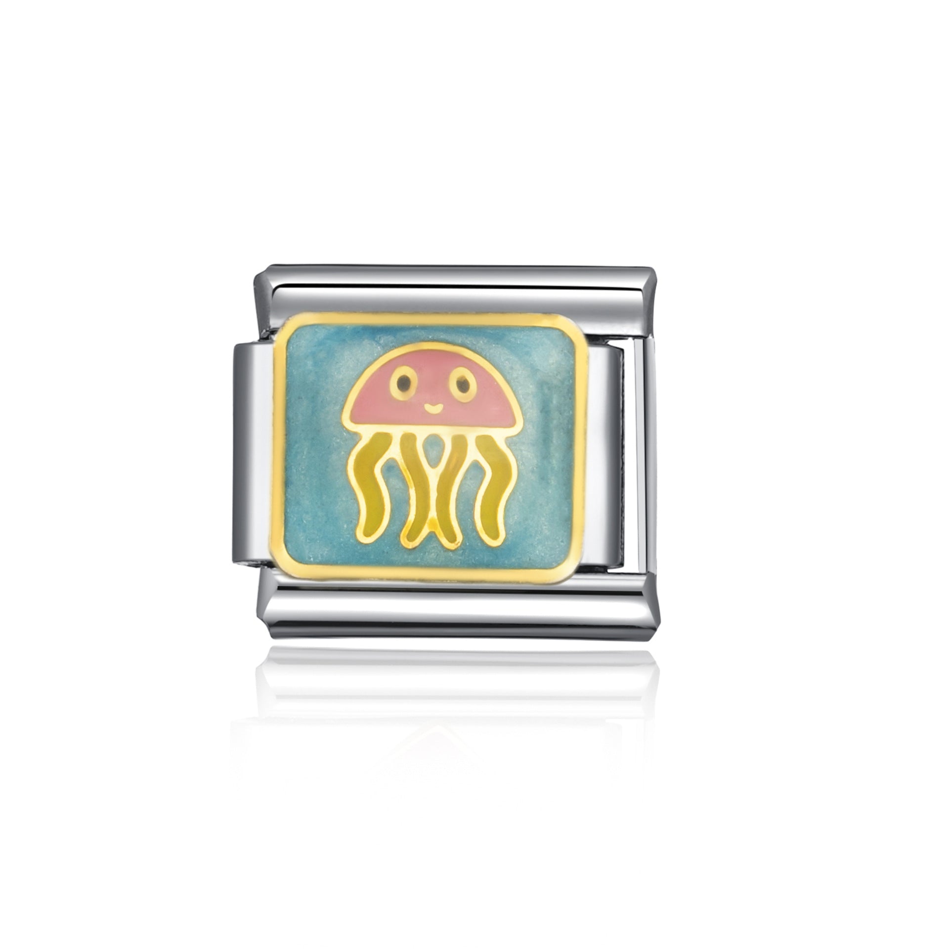 Wholesale Italian Charm Bracelet 9mm DIY Splicing Cute Creative Pendant Stainless Steel Composable Bracelet