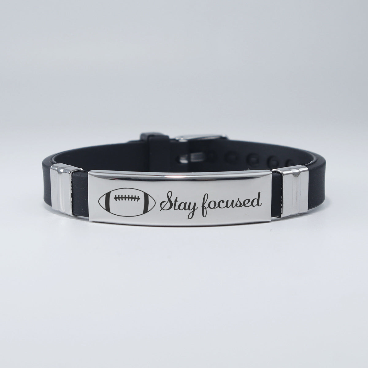 Wholesale Rugby Sports Theme Silicone Bracelet