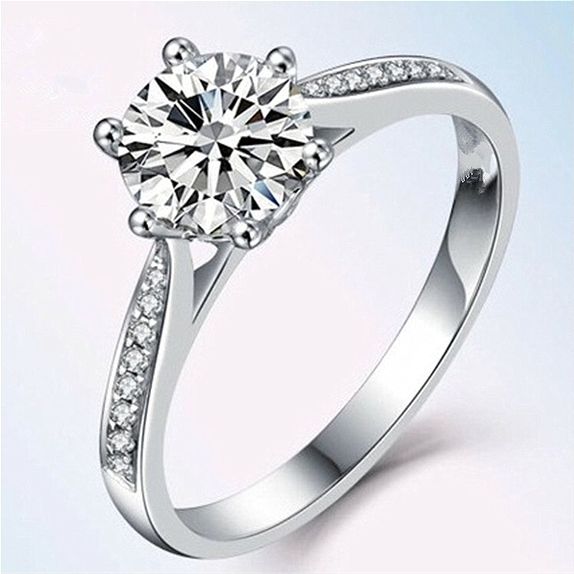 Wholesale Moissanite Open Ring Pt950 Live Ring Adjustable Rings ACC-RS-JRD001
