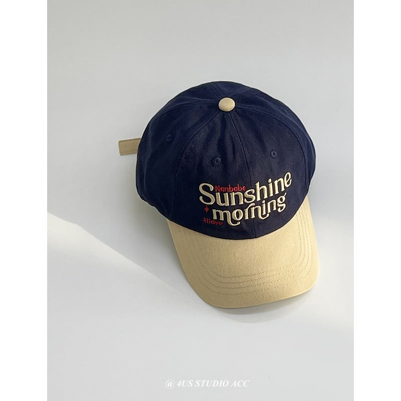 Wholesale Retro colorblock soft top baseball cap hat